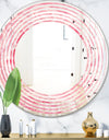 Quartz texture - Modern Round or Oval Wall Mirror - Wave