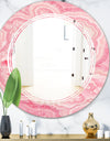 Quartz texture - Modern Round or Oval Wall Mirror - Triple C