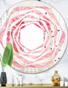 Quartz texture - Modern Round or Oval Wall Mirror - Whirl