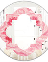 Quartz texture - Modern Round or Oval Wall Mirror - Quatrefoil