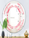 Quartz texture - Modern Round or Oval Wall Mirror - Space