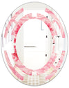 Quartz texture - Modern Round or Oval Wall Mirror - Space