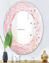 Quartz texture - Modern Round or Oval Wall Mirror - Wave