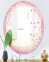 Quartz texture - Modern Round or Oval Wall Mirror - Triple C
