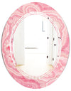 Quartz texture - Modern Round or Oval Wall Mirror - Triple C