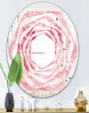 Quartz texture - Modern Round or Oval Wall Mirror - Whirl