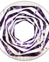 Amethyst geode - Modern Round or Oval Wall Mirror - Whirl