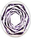 Amethyst geode - Modern Round or Oval Wall Mirror - Whirl