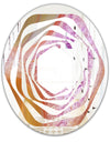 Crystals of Amethyst in Agate - Modern Round or Oval Wall Mirror - Whirl