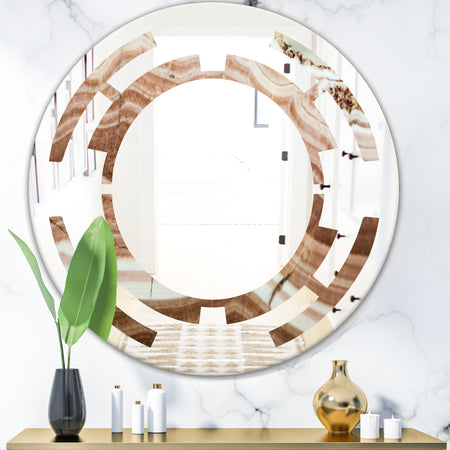 Crystals minerals and stones - Modern Round or Oval Wall Mirror - Space