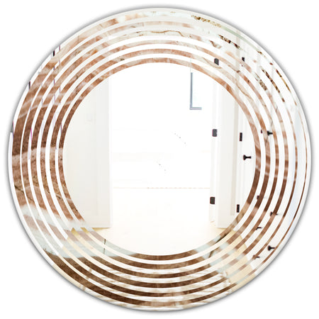 Crystals minerals and stones - Modern Round or Oval Wall Mirror - Wave