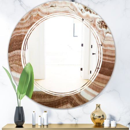 Crystals minerals and stones - Modern Round or Oval Wall Mirror - Triple C
