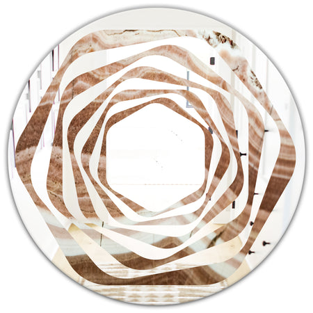 Crystals minerals and stones - Modern Round or Oval Wall Mirror - Whirl