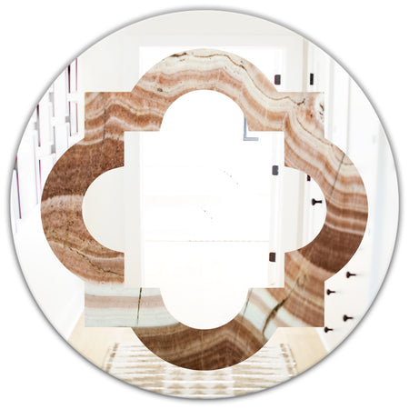 Crystals minerals and stones - Modern Round or Oval Wall Mirror - Quatrefoil