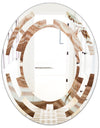 Crystals minerals and stones - Modern Round or Oval Wall Mirror - Space