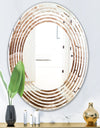 Crystals minerals and stones - Modern Round or Oval Wall Mirror - Wave