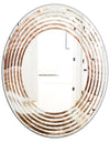 Crystals minerals and stones - Modern Round or Oval Wall Mirror - Wave