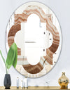 Crystals minerals and stones - Modern Round or Oval Wall Mirror - Quatrefoil