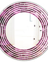 Purple Gems - Modern Round or Oval Wall Mirror - Wave