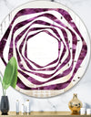 Purple Gems - Modern Round or Oval Wall Mirror - Whirl