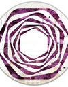 Purple Gems - Modern Round or Oval Wall Mirror - Whirl