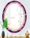 Purple Gems - Modern Round or Oval Wall Mirror - Triple C
