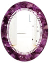 Purple Gems - Modern Round or Oval Wall Mirror - Triple C