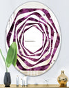 Purple Gems - Modern Round or Oval Wall Mirror - Whirl