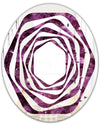Purple Gems - Modern Round or Oval Wall Mirror - Whirl