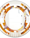Fire With Rrystals - Modern Round or Oval Wall Mirror - Space