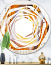 Fire With Rrystals - Modern Round or Oval Wall Mirror - Whirl