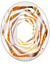 Fire With Rrystals - Modern Round or Oval Wall Mirror - Whirl