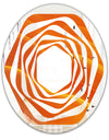 Brown agate in Wave pattern - Modern Round or Oval Wall Mirror - Whirl