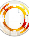 Kazakhstan Brown agate macro - Modern Round or Oval Wall Mirror - Space