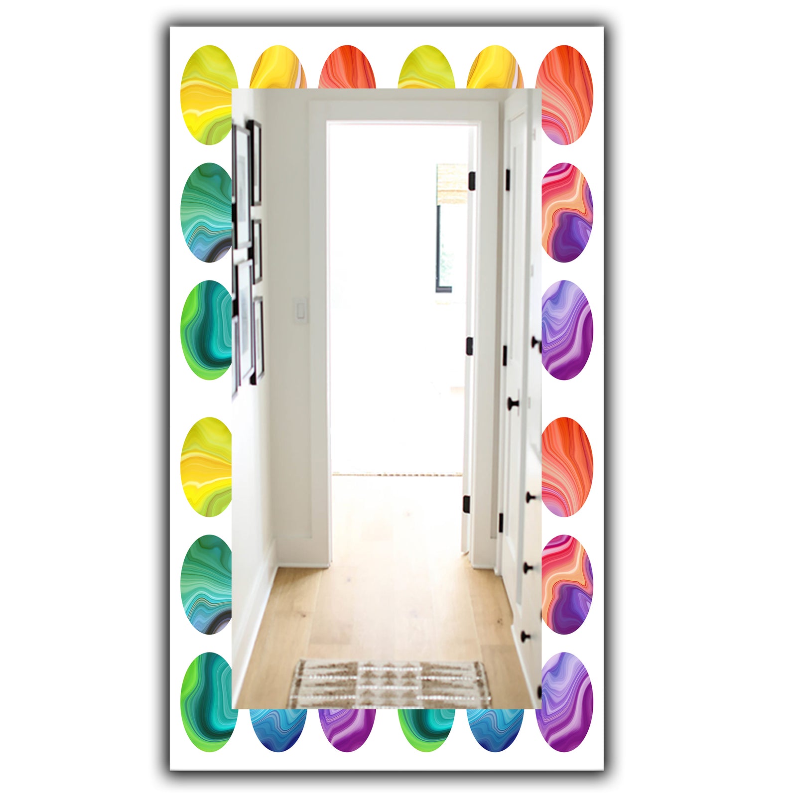Circular Dance 1 - Modern Mirror - Frameless Contemporary Wall Mirror