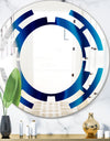 Crystal Stones - Modern Round or Oval Wall Mirror - Space