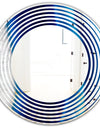 Crystal Stones - Modern Round or Oval Wall Mirror - Wave