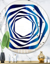 Crystal Stones - Modern Round or Oval Wall Mirror - Whirl