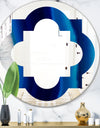 Crystal Stones - Modern Round or Oval Wall Mirror - Quatrefoil