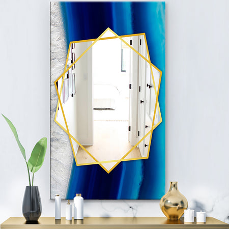 Crystal Stones - Modern Mirror - Frameless Contemporary Wall Mirror