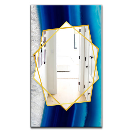 Crystal Stones - Modern Mirror - Frameless Contemporary Wall Mirror
