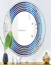 Crystal Stones - Modern Round or Oval Wall Mirror - Wave