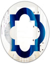 Crystal Stones - Modern Round or Oval Wall Mirror - Quatrefoil