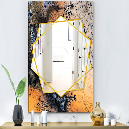 Moss Agate Close Up - Modern Mirror - Frameless Contemporary Wall Mirror