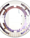 Crystal Dendrite macro - Modern Round or Oval Wall Mirror - Space