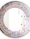 Crystal Dendrite macro - Modern Round or Oval Wall Mirror - Wave