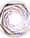 Crystal Dendrite macro - Modern Round or Oval Wall Mirror - Whirl