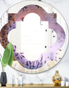 Crystal Dendrite macro - Modern Round or Oval Wall Mirror - Quatrefoil