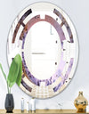 Crystal Dendrite macro - Modern Round or Oval Wall Mirror - Space