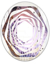 Crystal Dendrite macro - Modern Round or Oval Wall Mirror - Whirl